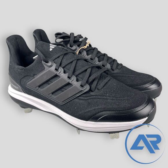Adidas UltraBoost Light Baseball Cleats Black White Men’s Size 10.5  ID8610 - Picture 1 of 7